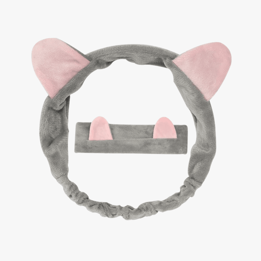 Cute Cat Ear Face Wash Headband - Gummia